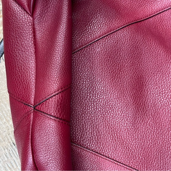 Rebecca Minkoff Moto Hobo Bag Tawny Port Burgundy - Picture 6 of 11